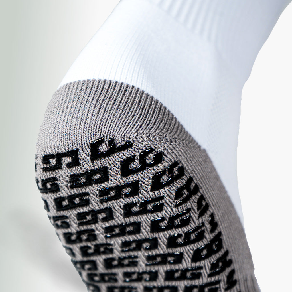 Maalivahdin GRIP SOCKS 3.0 sukkien pohja lähikuvassa