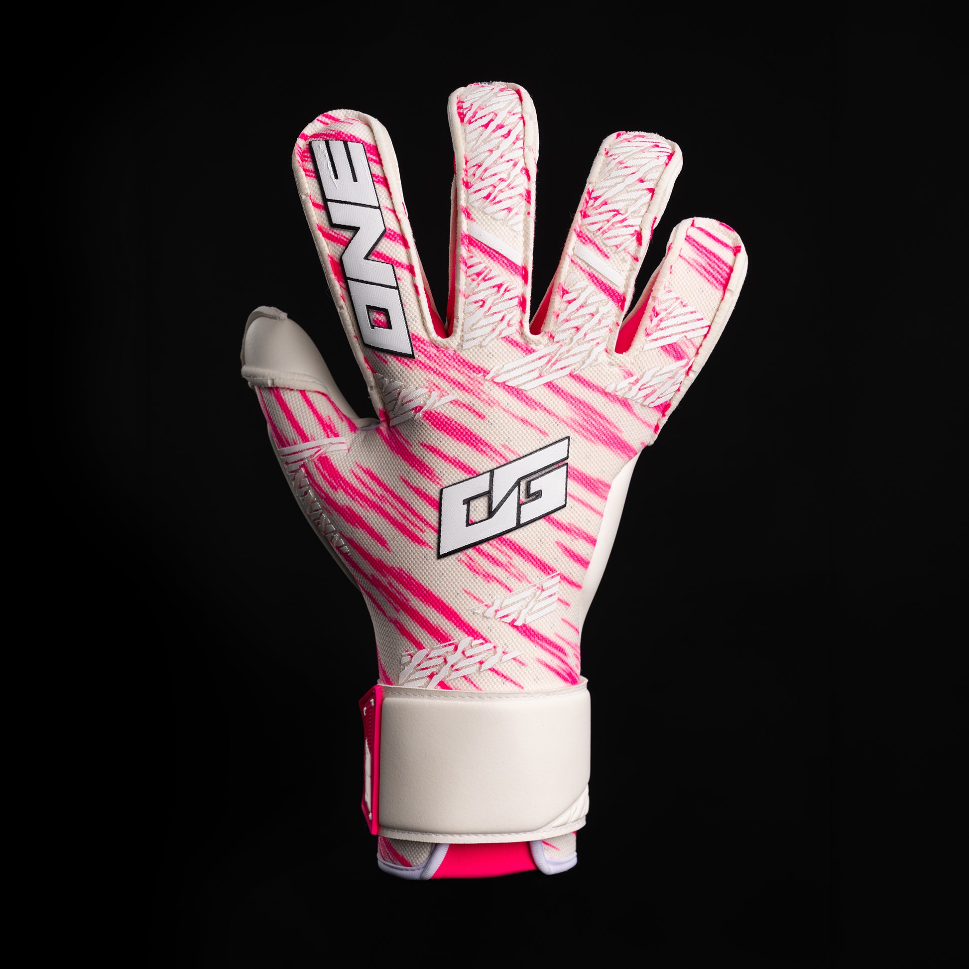 One Glove Amped White Valkoinen Maalivahdin hanskat Etupuoli