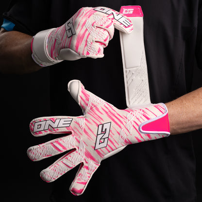 One Glove Amped White Valkoinen Maalivahdin hanskat