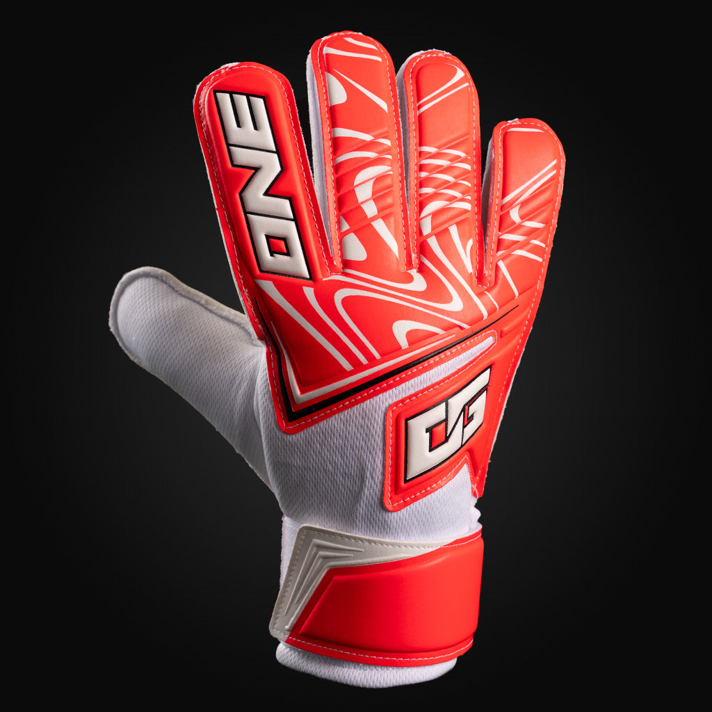 ONE GLOVE NXT Origin Doubters Flat Palm maalivahdin hanskat edestä katsottuna