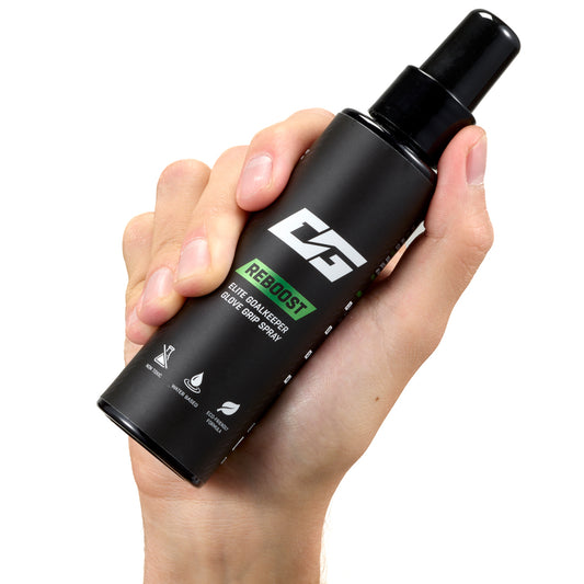 Pullo REBOOST GRIP SPRAY maalivahdin hanskojen pitoon